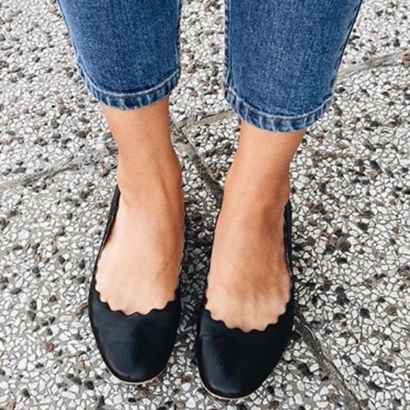 Chloe Shoes - Chloe Lauren scallop flat